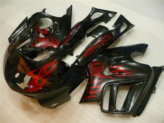 1995-1996 Honda CBR600 F3 Motorcycle Fairings - Glossy Black Red Flame Canada