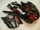 1995-1996 Honda CBR600 F3 Motorcycle Fairings - Glossy Black Red Flame Canada