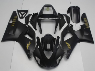 1998-1999 Yamaha YZF R1 Motorcycle Fairings - Glossy Black Matte Black Gold Canada