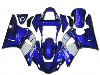 2000-2001 Yamaha YZF R1 Motorcycle Fairing - Blue White Canada