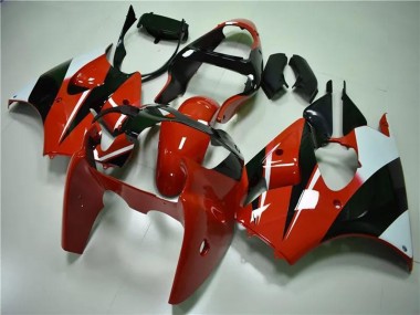 2000-2002 Kawasaki ZX6R Motorcycle Fairings - White Red Glossy Black Canada