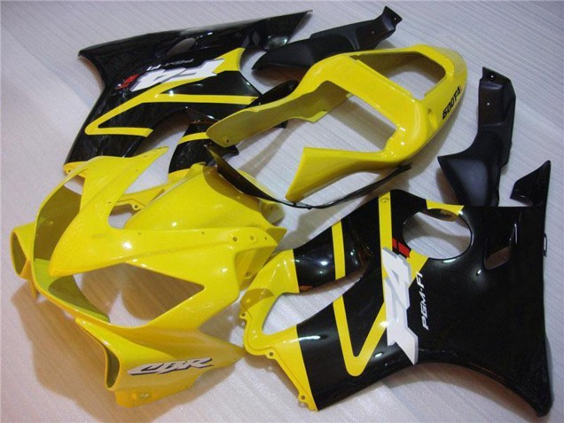 2001-2003 Honda CBR600 F4i Motorcycle Fairing - Yellow Glossy Black Canada