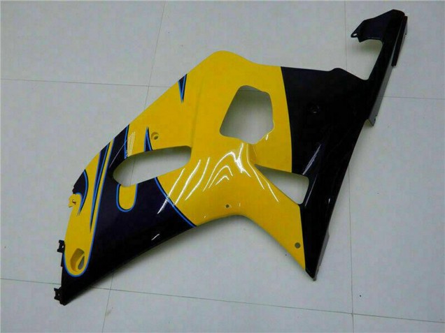 2001-2003 Suzuki GSXR 600/750 Motorcycle Fairings - Yellow Dark Blue Glossy Black Canada
