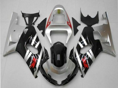 2001-2003 Suzuki GSXR 600/750 Motorcycle Fairings - Silver Glossy Black Red Canada