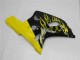 2001-2003 Suzuki GSXR 600/750 Motorcycle Fairings - Glossy Black Yellow Flame Canada