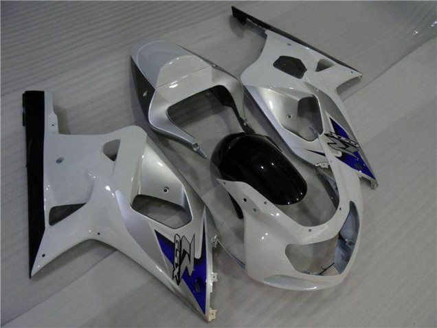 2001-2003 Suzuki GSXR 600/750 Motorcycle Fairings - White Silver Blue Black Canada