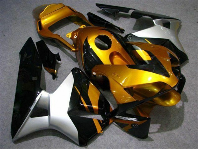 2003-2004 Honda CBR600RR Motorcycle Fairing - Silver Gold Glossy Black Canada