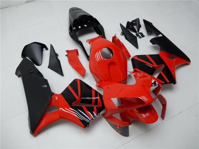 2003-2004 Honda CBR600RR Motorcycle Fairings - Red Glossy Black OEM Style Canada