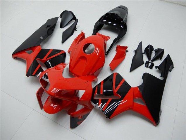 2003-2004 Honda CBR600RR Motorcycle Fairings - Red Glossy Black OEM Style Canada