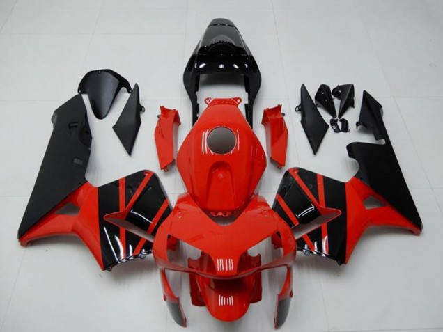 2003-2004 Honda CBR600RR Motorcycle Fairings - Red Glossy Black OEM Style Canada