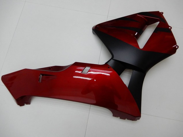 2003-2004 Honda CBR600RR Motorcycle Fairings - Red Matte Black Stripe Canada