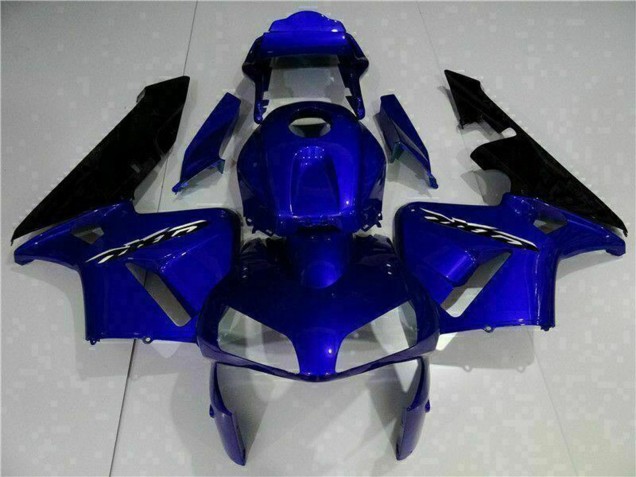 2003-2004 Honda CBR600RR Motorcycle Fairing Kits - Blue Glossy Black Canada