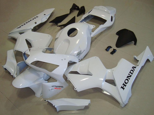 2003-2004 Honda CBR600RR Motorcycle Fairings - White Black Decal Canada