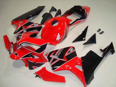2003-2004 Honda CBR600RR Motorbike Fairings - Red Glossy Black Canada