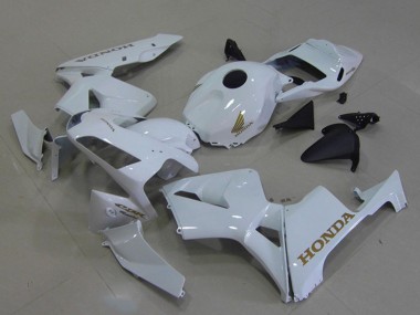 2003-2004 Honda CBR600RR Motorcycle Fairings - White Gold Decals Canada