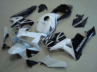 2003-2004 Honda CBR600RR Motorcycle Fairings - White Glossy Black Canada