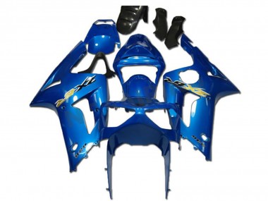 2003-2004 Kawasaki ZX6R Motorcycle Fairings - Green White Black Silkolene Canada