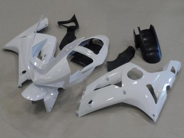 2003-2004 Kawasaki ZX6R Motorcycle Fairings - White Canada