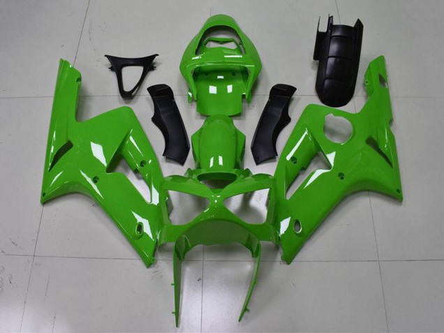 2003-2004 Kawasaki ZX6R Motorcycle Fairing - Green Canada