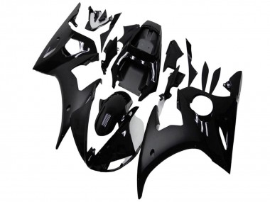 2003-2004 Yamaha YZF R6 Motorcycle Fairings - Glossy Black Matte Black Canada