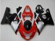 2004-2005 Suzuki GSXR 600/750 Motorcycle Fairings - Red Silver Black Canada