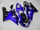 2004-2005 Suzuki GSXR 600/750 Motorcycle Fairings - Blue Glossy Black Canada