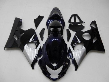 2004-2005 Suzuki GSXR 600/750 Motorcycle Fairings - Glossy Black Silver Blue Canada