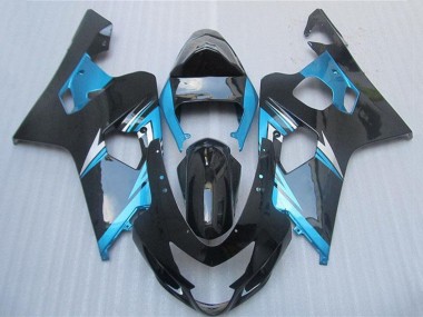 2004-2005 Suzuki GSXR 600/750 Motorcycle Fairings - Blue White Black Canada