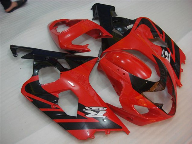 2004-2005 Suzuki GSXR 600/750 Motorcycle Fairings - Red Black Canada