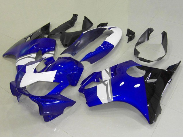 2004-2007 Honda CBR600 F4i Motorcycle Fairings - White Blue Glossy Black Canada
