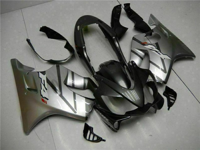 2004-2007 Honda CBR600 F4i Motorcycle Fairings - Silver Matte Black Canada