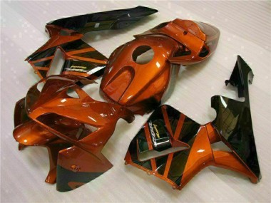 2005-2006 Honda CBR600RR Motorcycle Fairing Kits - Orange Black Canada