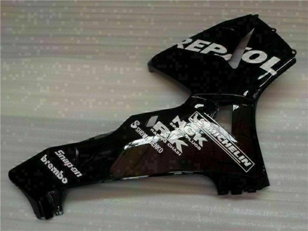 2005-2006 Honda CBR600RR Motorcycle Fairings - Black Repsol Canada