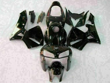 2005-2006 Honda CBR600RR Motorcycle Fairings - Glossy Black White Canada