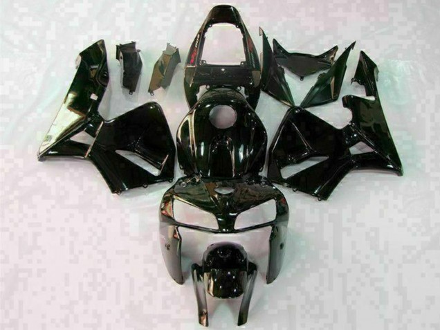 2005-2006 Honda CBR600RR Motorcycle Fairings - Glossy Black White Canada