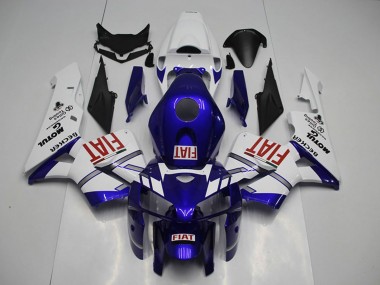 2005-2006 Honda CBR600RR Motorcycle Fairings - White Blue Red Fiat Canada