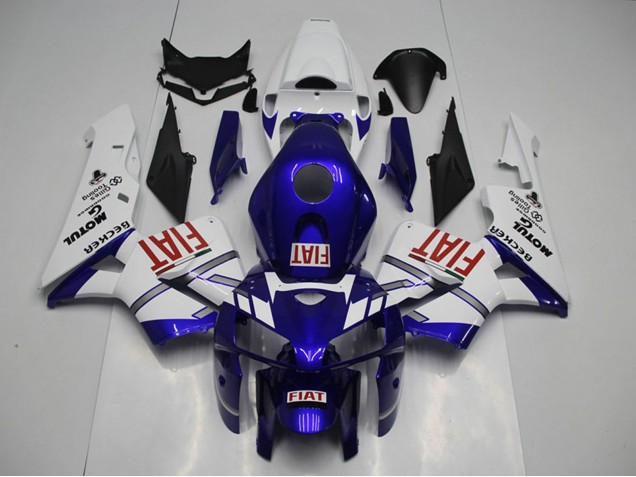 2005-2006 Honda CBR600RR Motorcycle Fairings - White Blue Red Fiat Canada