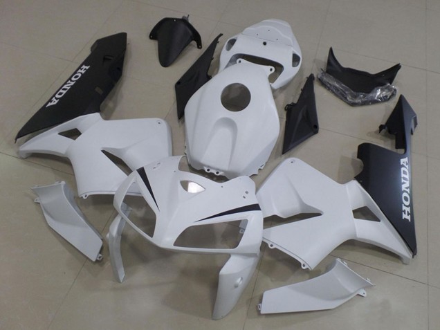 2005-2006 Honda CBR600RR Motorcycle Fairings Kit - White Black Canada