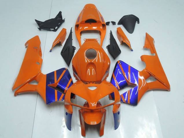 2005-2006 Honda CBR600RR Motorcycle Fairings - Orange Blue Canada