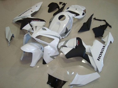 2005-2006 Honda CBR600RR Motorcycle Fairings - Pearl White Matte Black Canada