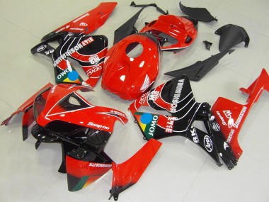 2005-2006 Honda CBR600RR Motorcycle Fairings - Red Blue Yellow Glossy Black JOMO Canada
