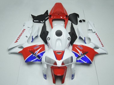 2005-2006 Honda CBR600RR Motorcycle Fairing Kits - White Red Blue HRC Canada