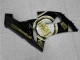 2005-2006 Kawasaki ZX6R Motorcycle Fairings - Glossy Black White Gold Lucky Strike Canada