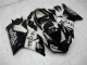 2005-2006 Kawasaki ZX6R Motorcycle Fairings - Glossy Black White West Canada
