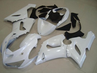 2005-2006 Kawasaki ZX6R Motorcycle Fairings - Pearl White Canada