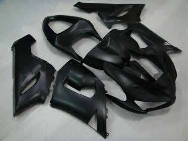 2005-2006 Kawasaki ZX6R Motorcycle Fairings - Matte Black Canada
