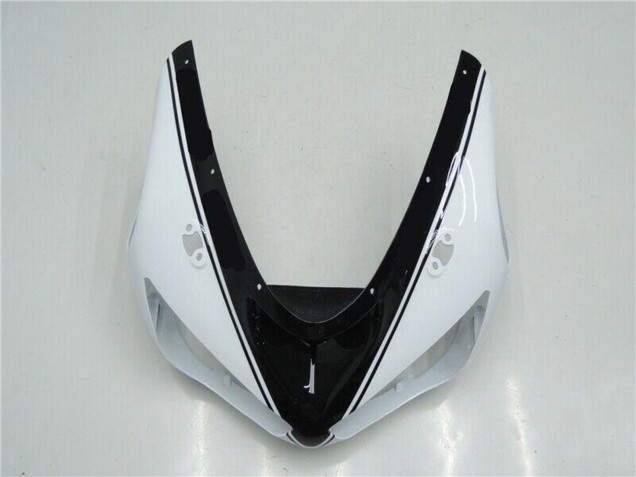 2005-2006 Kawasaki ZX6R Motorcycle Fairings - White Glossy Black Canada