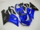 2005-2006 Kawasaki ZX6R Motorcycle Fairings - Blue Matte Black Canada