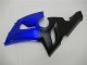 2005-2006 Kawasaki ZX6R Motorcycle Fairings - Blue Matte Black Canada