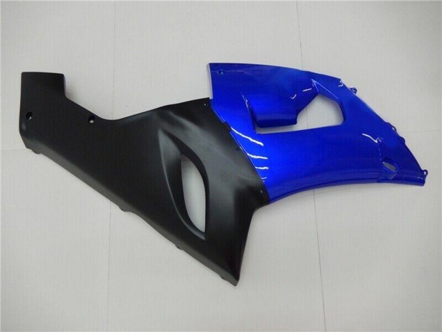 2005-2006 Kawasaki ZX6R Motorcycle Fairings - Blue Matte Black Canada